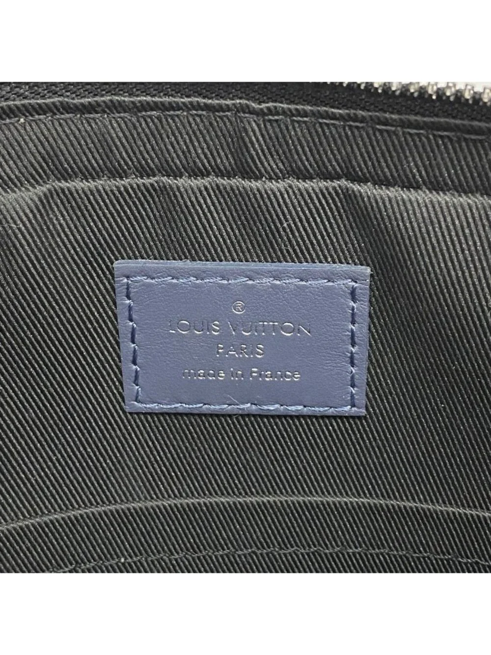 Louis Vuitton Shoulder Bag Monogram Shadow Duo Messenger Navy